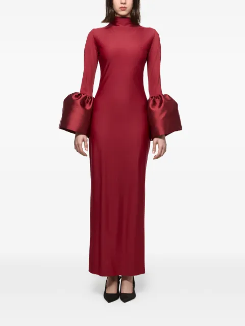 Atu Body Couture bell-sleeve maxi dress Red AT25107
