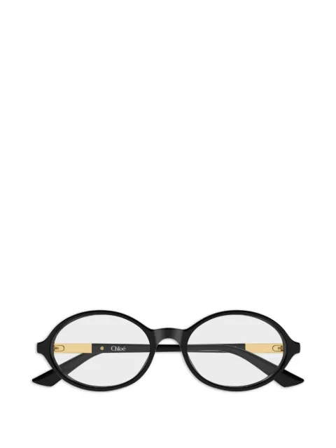 Chloé Eyewear oval-frame glasses Black CH0367O