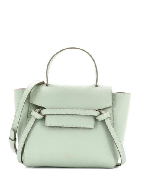 Celine Pre-Owned Belt Bag Textured Leather Pico shoulder bag Green Y0G8C45B8BLKEXGT