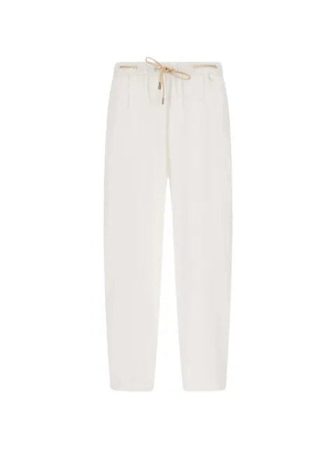 Herno drawstring-detail trousers White PT000222D12689