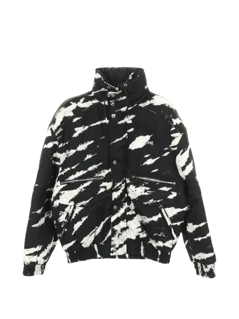 Celine Pre-Owned 2022 tie-dye bomber jacket Black 1034087