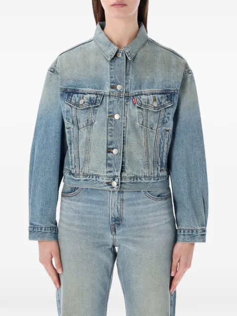 Levi's Cropped '90s~buttoned trucker jacket Blue A9155