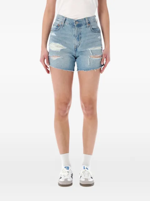 Levi's Ribcage distressed shorts Blue 005DS