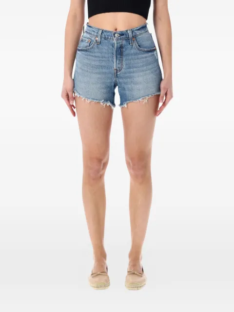 Levi's 501® Curve frayed shorts Blue 005DP0001