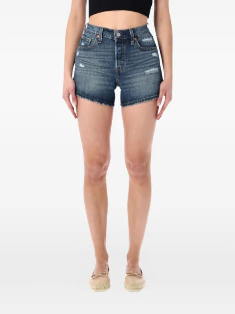Levi's 501® Curve frayed shorts Blue 005DP