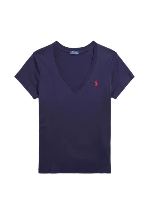 Polo Ralph Lauren cotton jersey V-neck T-shirt Blue 211B14611008