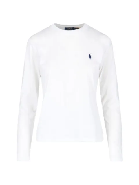 Polo Ralph Lauren embroidered-logo long-sleeve T-shirt White 211B14604006