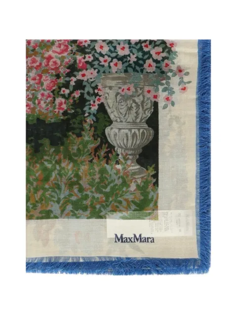 Max Mara floral scarf Neutrals 2614541221600