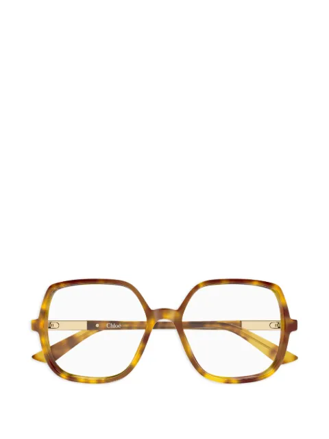 Chloé Eyewear oversized-frame glasses Brown CH0368O