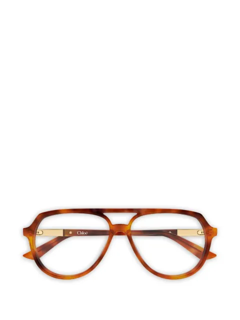 Chloé Eyewear pilot-frame glasses Brown CH0366O
