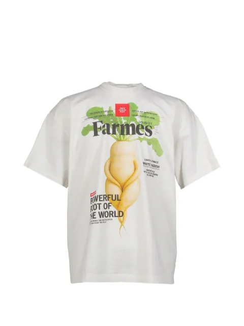 Doublet Farmes Magazine Cover T-shirt White 26SS34CS430WHT