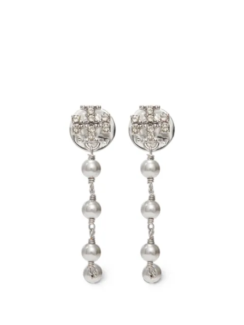 Tory Burch Kira pearl-drop earrings Silver 180869