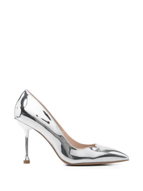 LIU JO laminated mirrored pumps Silver SXX009EX02900532