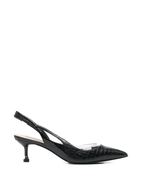 LIU JO chanel crocodile effect pumps White SA6023EX06822222
