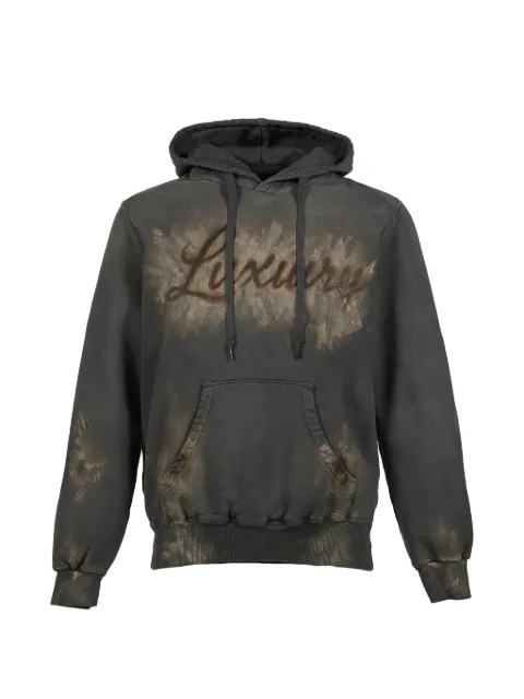 Doublet Luxuary Mud Paint hoodie Black 26SS39CS435