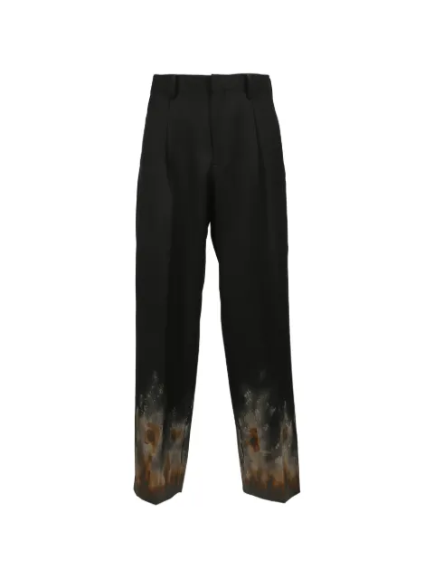Doublet straight tailored trousers Black 26SS12PT344