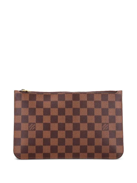 Louis Vuitton Pre-Owned Neverfull Pochette Damier Large pouch Brown 7FCQFDU678GHKHR2