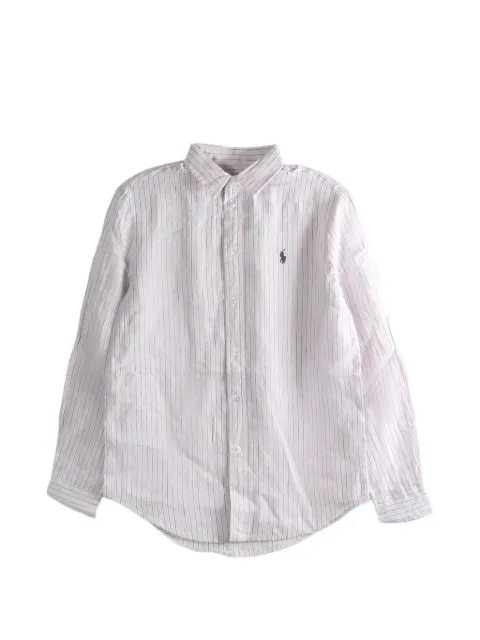 Polo Ralph Lauren striped logo shirt Pink 211A96158011