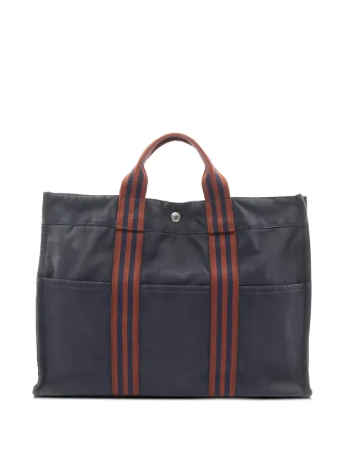 Hermès Pre-Owned 2000s MM Fourre Tout canvas tote bag Blue 1044288