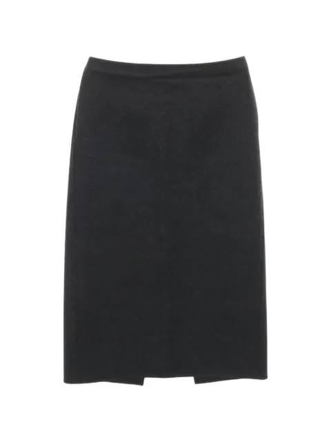 Gucci Pre-Owned 2010s zip-fastening midi skirt Black 1041519