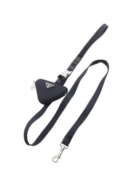Prada Pre-Owned 2020s logo-plaque lead pet accessory Blue 1035778