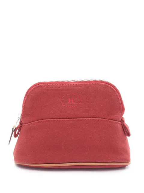Hermès Pre-Owned 2000s mini Bolide top-zip make-up bag Red 1044761