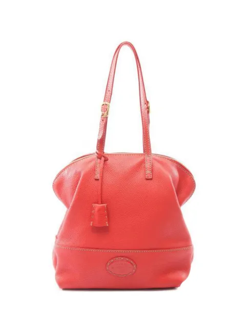 Fendi Pre-Owned 2000s leather shoulder bag Red 1043776