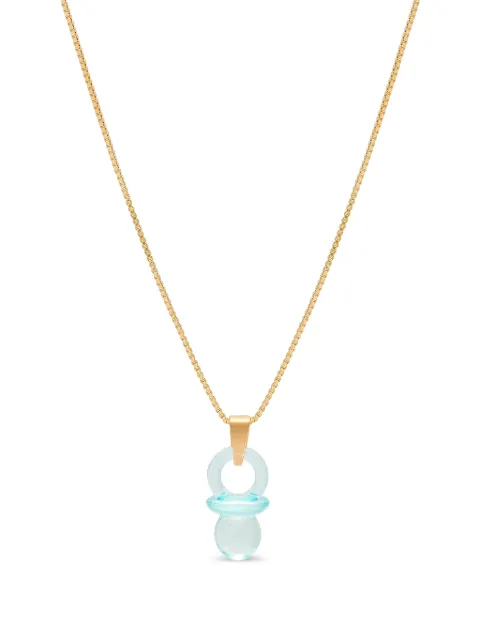 Crystal Haze Pacifier pendant necklace Gold CH37135PENDMED