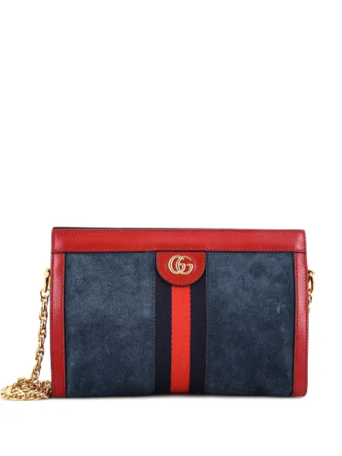 Gucci Pre-Owned Ophidia Chain Suede Small shoulder bag Blue QWKEFRYRVFPP9K4Z