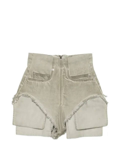 Rick Owens DRKSHDW frayed shorts Neutrals DS01F4313DSN