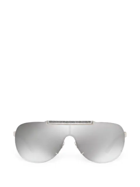 Versace Eyewear pilot-frame semi-rimless sunglasses Silver VE214010006G