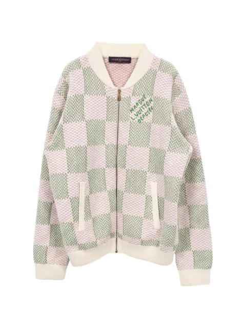 Louis Vuitton Pre-Owned 2010s jacquard zip-up bomber jacket Pink 1040948