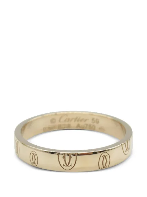 Cartier 2010s Happy Birthday patterned ring Gold 1044097