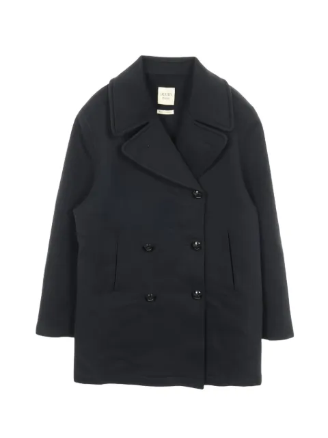 Hermès Pre-Owned double-breasted cashmere coat Black 1043385