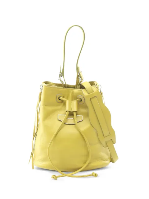 Balenciaga Pre-Owned 2000s Paper Plate leather bucket bag Yellow 1043678