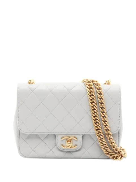 CHANEL Pre-Owned 2021 diamond-quilting chain shoulder bag Grey 1043598P9TOU70G