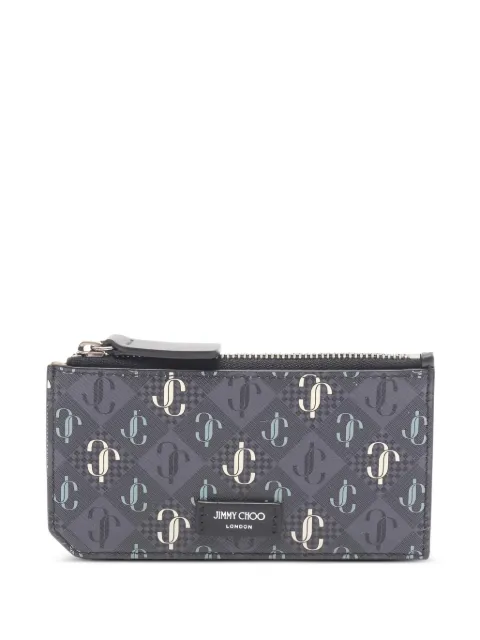 Jimmy Choo Pre-Owned 2000s logo-pattern wallet Black 1043636