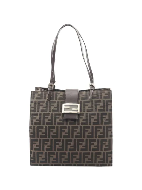 Fendi Pre-Owned 2000s monogram-pattern shoulder bag Brown 1043667