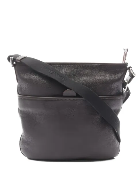 Loewe Pre-Owned 2000s Anagram leather shoulder bag Brown 1044319