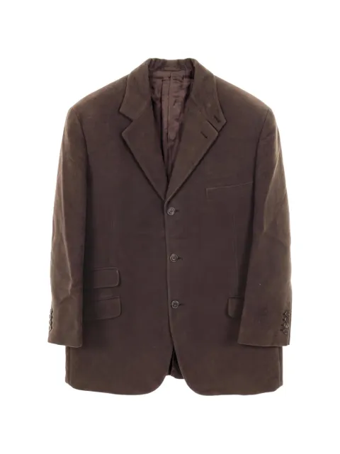 Hermès Pre-Owned 2000s single-breasted blazer Brown 1040697
