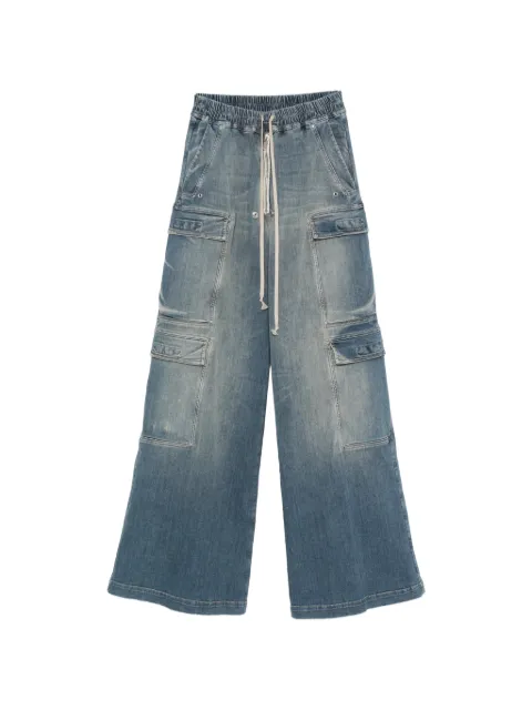Rick Owens DRKSHDW elasticated-waist jeans Blue DS01F4324SDWB
