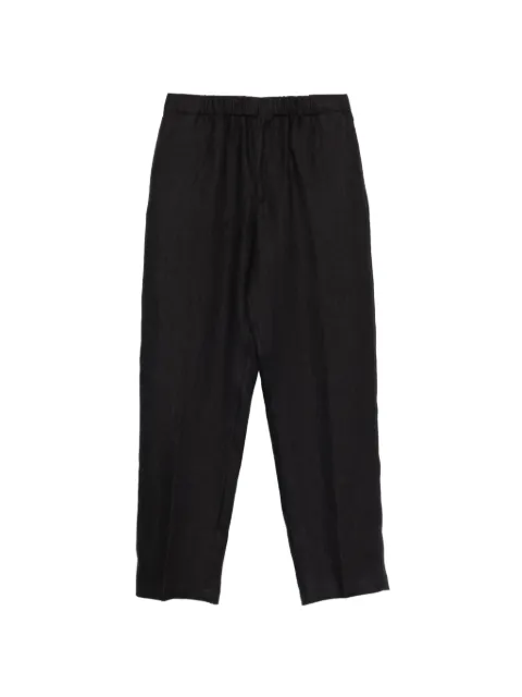 Lardini elastic-waistband trousers Black PAVICESN64404