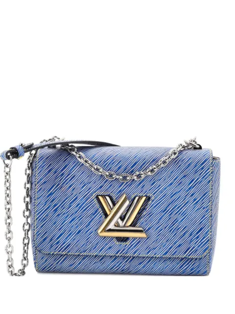 Louis Vuitton Pre-Owned Twist Handbag Electric Epi Leather MM shoulder bag Blue WIQX8CINW2YQ506A