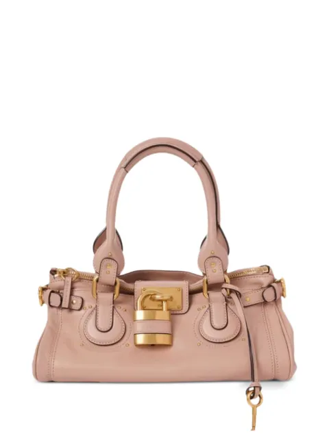 Chloé Paddington leather tote bag Pink CH25WS802P75