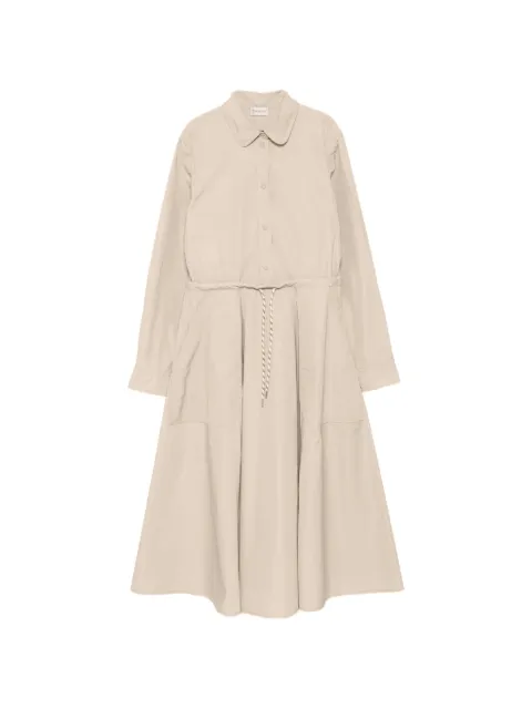 Moncler drawstring snap-button midi dress Neutrals L10932G00002549P3