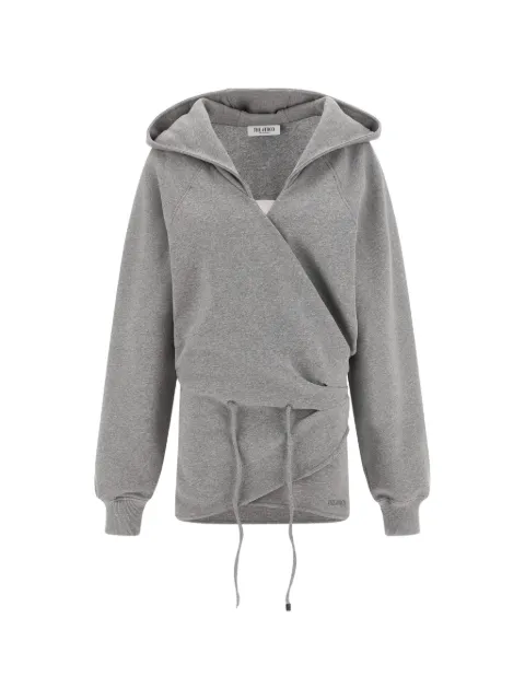 The Attico hooded V-neck mini dress Grey 260WCA00473JJF003AA