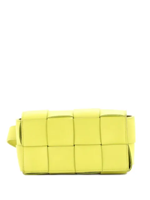 Bottega Veneta Pre-Owned Cassette Maxi Intrecciato Leather belt bag Green 2FX4IG3Y4HHWT14P