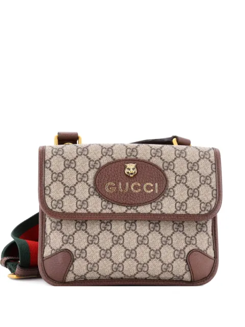 Gucci Pre-Owned Neo Vintage Flap Messenger GG Coated Canvas Small crossbody bag Brown 7DACVM43ZOU73NFF