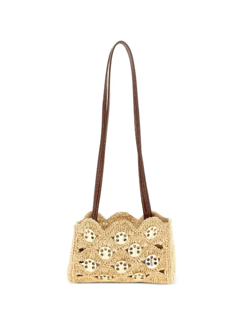 Rabanne 1969 pads appliqué shoulder bag Neutrals 25ASS0127NAT060M227