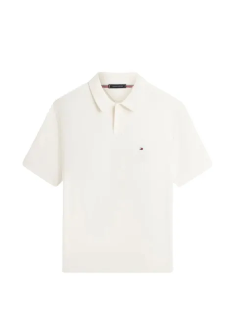 Tommy Hilfiger logo polo shirt Neutrals MW0MW42795